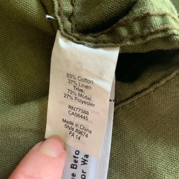 *SOLD* Madewell Quilted Jacket Olive Green Sz XS - Picture 5 of 8